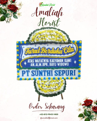 Papan Bunga Duka di Banjarmasin Utara