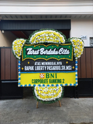 Papan Bunga Duka di Banjarmasin Utara