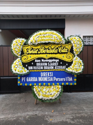 Papan Bunga Duka di Banjarmasin Utara