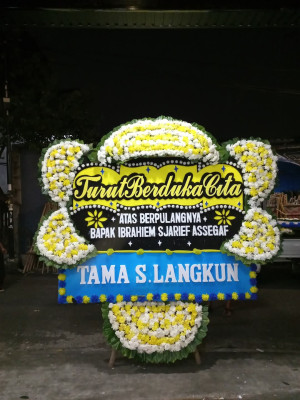 Papan Bunga Duka di Banjarmasin Utara