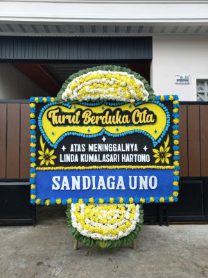 Papan Bunga Duka di Banjarmasin Utara