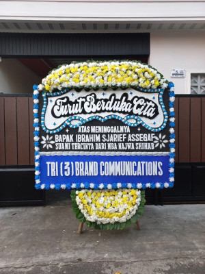 Papan Bunga Duka di Banjarmasin Utara